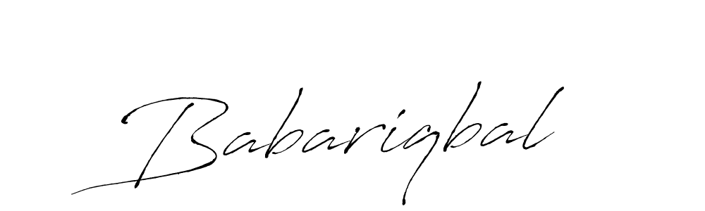 How to make Babariqbal name signature. Use Antro_Vectra style for creating short signs online. This is the latest handwritten sign. Babariqbal signature style 6 images and pictures png