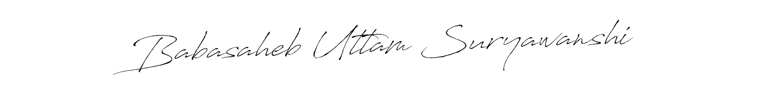 Also we have Babasaheb Uttam Suryawanshi name is the best signature style. Create professional handwritten signature collection using Antro_Vectra autograph style. Babasaheb Uttam Suryawanshi signature style 6 images and pictures png