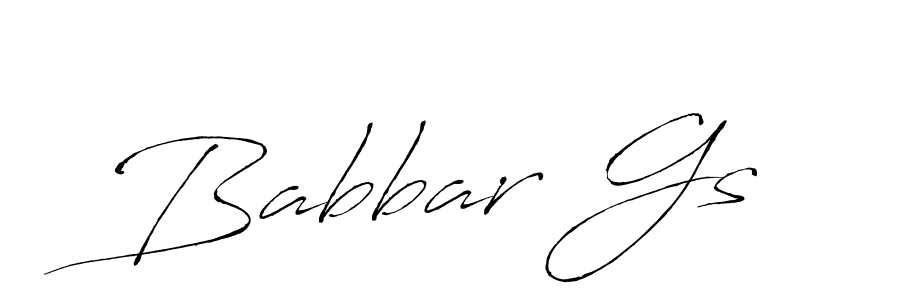 How to make Babbar Gs name signature. Use Antro_Vectra style for creating short signs online. This is the latest handwritten sign. Babbar Gs signature style 6 images and pictures png