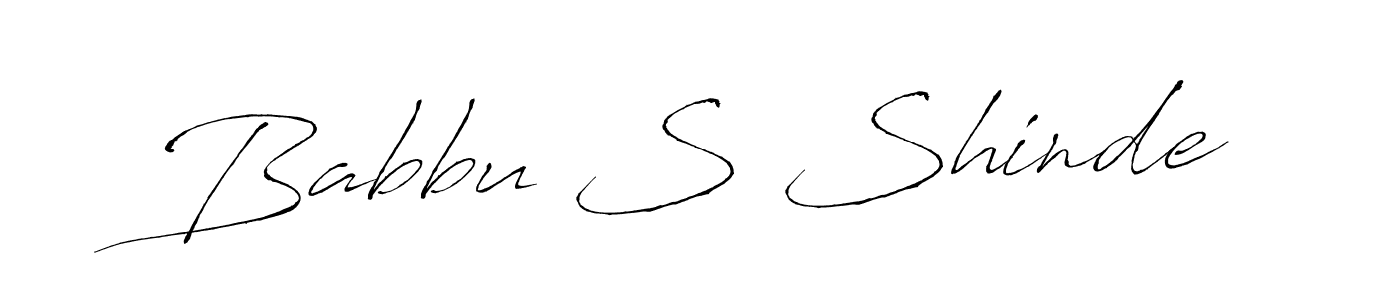 How to make Babbu S Shinde name signature. Use Antro_Vectra style for creating short signs online. This is the latest handwritten sign. Babbu S Shinde signature style 6 images and pictures png