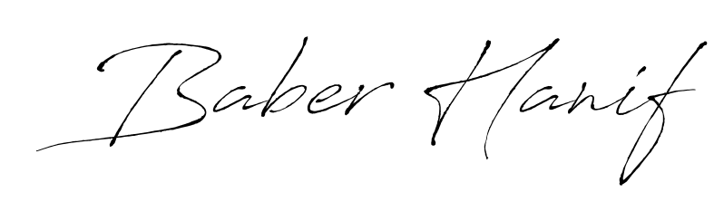 An effortless, minimalist signature concept for Baber Hanif using Antro_Vectra design. Clean lines that look great on any document. Baber Hanif signature style 6 images and pictures png