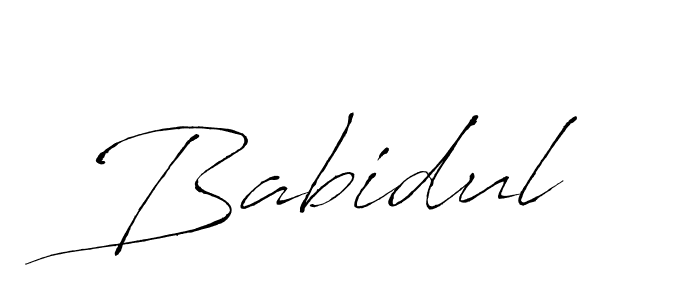 How to make Babidul name signature. Use Antro_Vectra style for creating short signs online. This is the latest handwritten sign. Babidul signature style 6 images and pictures png