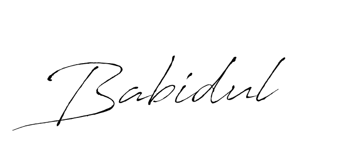 Use a signature maker to create a handwritten signature online. With this signature software, you can design (Antro_Vectra) your own signature for name Babidul. Babidul signature style 6 images and pictures png