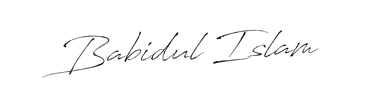 Create a beautiful signature design for name Babidul Islam. With this signature (Antro_Vectra) fonts, you can make a handwritten signature for free. Babidul Islam signature style 6 images and pictures png