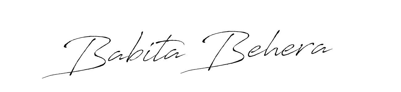 Also You can easily find your signature by using the search form. We will create Babita Behera name handwritten signature images for you free of cost using Antro_Vectra sign style. Babita Behera signature style 6 images and pictures png