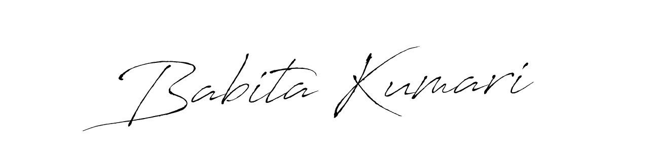 Use a signature maker to create a handwritten signature online. With this signature software, you can design (Antro_Vectra) your own signature for name Babita Kumari. Babita Kumari signature style 6 images and pictures png