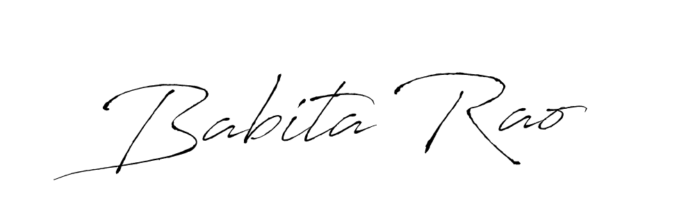 It looks lik you need a new signature style for name Babita Rao. Design unique handwritten (Antro_Vectra) signature with our free signature maker in just a few clicks. Babita Rao signature style 6 images and pictures png