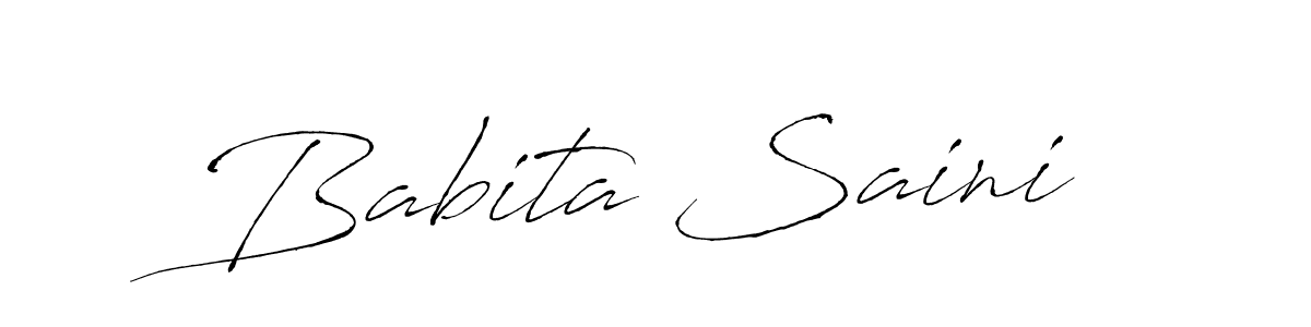 Antro_Vectra is a professional signature style that is perfect for those who want to add a touch of class to their signature. It is also a great choice for those who want to make their signature more unique. Get Babita Saini name to fancy signature for free. Babita Saini signature style 6 images and pictures png