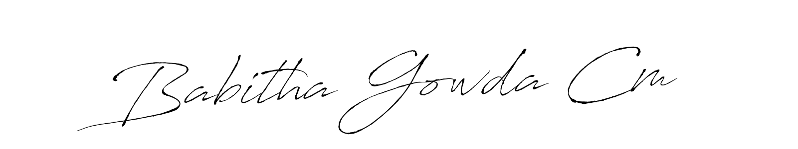 Make a short Babitha Gowda Cm signature style. Manage your documents anywhere anytime using Antro_Vectra. Create and add eSignatures, submit forms, share and send files easily. Babitha Gowda Cm signature style 6 images and pictures png