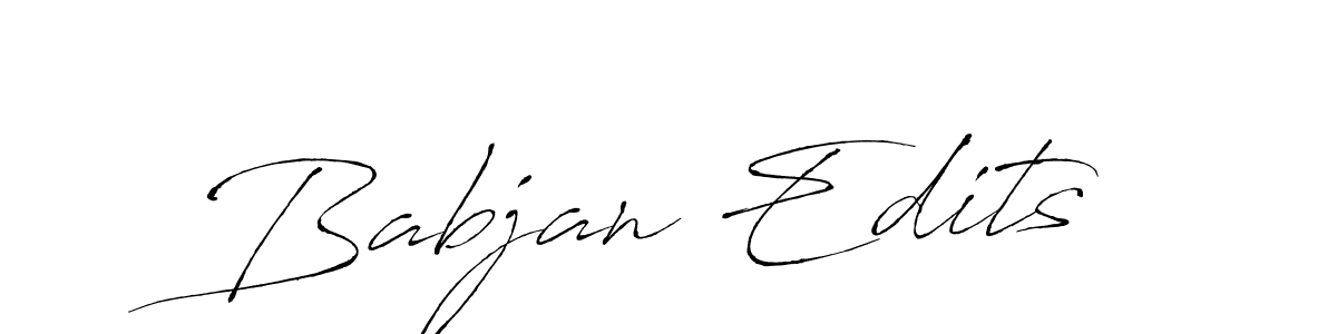 Babjan Edits stylish signature style. Best Handwritten Sign (Antro_Vectra) for my name. Handwritten Signature Collection Ideas for my name Babjan Edits. Babjan Edits signature style 6 images and pictures png