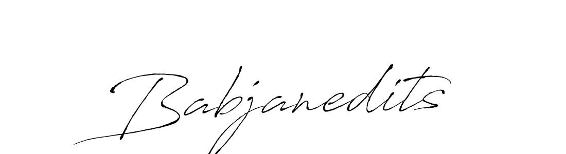 The best way (Antro_Vectra) to make a short signature is to pick only two or three words in your name. The name Babjanedits include a total of six letters. For converting this name. Babjanedits signature style 6 images and pictures png