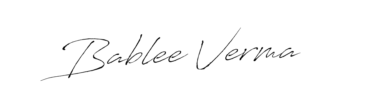 You should practise on your own different ways (Antro_Vectra) to write your name (Bablee Verma) in signature. don't let someone else do it for you. Bablee Verma signature style 6 images and pictures png