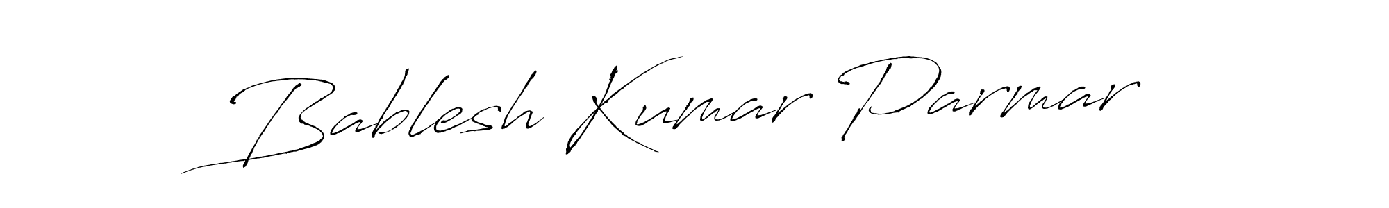 Use a signature maker to create a handwritten signature online. With this signature software, you can design (Antro_Vectra) your own signature for name Bablesh Kumar Parmar. Bablesh Kumar Parmar signature style 6 images and pictures png