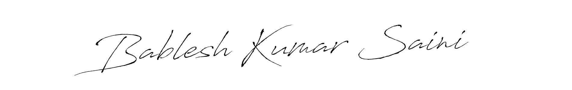 Use a signature maker to create a handwritten signature online. With this signature software, you can design (Antro_Vectra) your own signature for name Bablesh Kumar Saini. Bablesh Kumar Saini signature style 6 images and pictures png