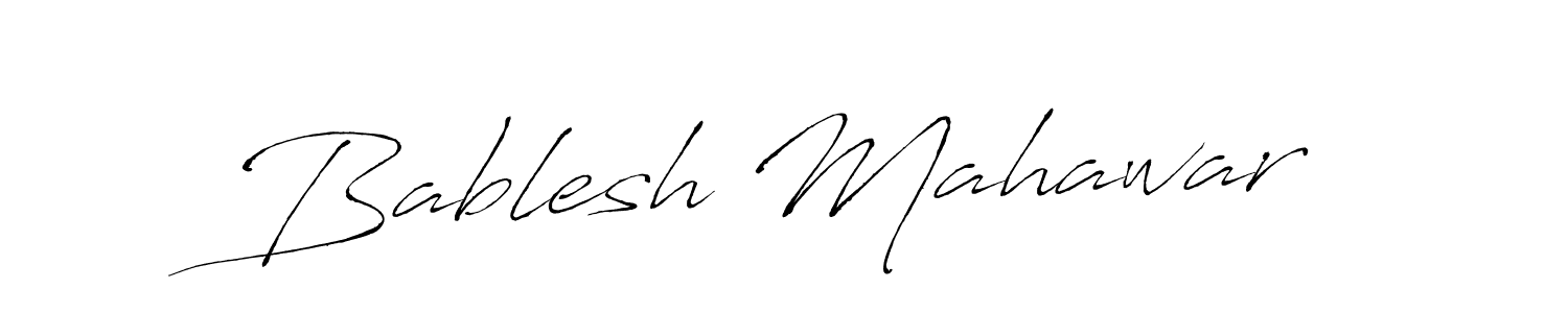 You should practise on your own different ways (Antro_Vectra) to write your name (Bablesh Mahawar) in signature. don't let someone else do it for you. Bablesh Mahawar signature style 6 images and pictures png