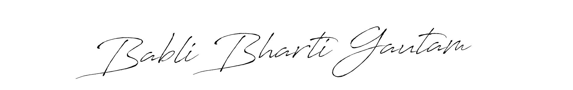 Make a beautiful signature design for name Babli Bharti Gautam. Use this online signature maker to create a handwritten signature for free. Babli Bharti Gautam signature style 6 images and pictures png