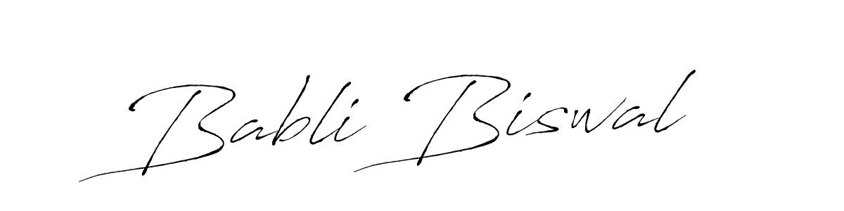 Make a beautiful signature design for name Babli Biswal. With this signature (Antro_Vectra) style, you can create a handwritten signature for free. Babli Biswal signature style 6 images and pictures png
