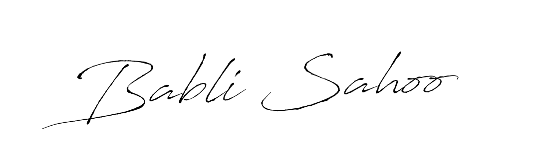 How to make Babli Sahoo name signature. Use Antro_Vectra style for creating short signs online. This is the latest handwritten sign. Babli Sahoo signature style 6 images and pictures png