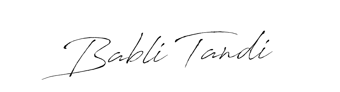 Antro_Vectra is a professional signature style that is perfect for those who want to add a touch of class to their signature. It is also a great choice for those who want to make their signature more unique. Get Babli Tandi name to fancy signature for free. Babli Tandi signature style 6 images and pictures png