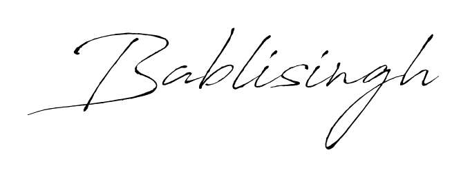 Transform the name Bablisingh into a signature masterpiece using Antro_Vectra font. Ideal for photographers, artists, and creators looking for watermarks. Bablisingh signature style 6 images and pictures png