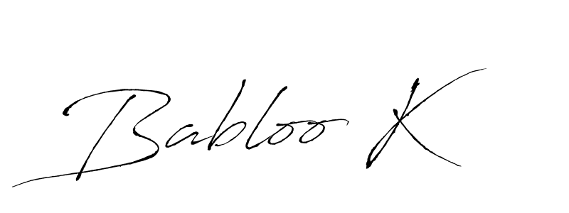 How to Draw Babloo K signature style? Antro_Vectra is a latest design signature styles for name Babloo K. Babloo K signature style 6 images and pictures png