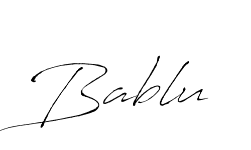 Design your own signature with our free online signature maker. With this signature software, you can create a handwritten (Antro_Vectra) signature for name Bablu. Bablu signature style 6 images and pictures png