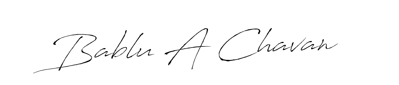 How to make Bablu A Chavan signature? Antro_Vectra is a professional autograph style. Create handwritten signature for Bablu A Chavan name. Bablu A Chavan signature style 6 images and pictures png