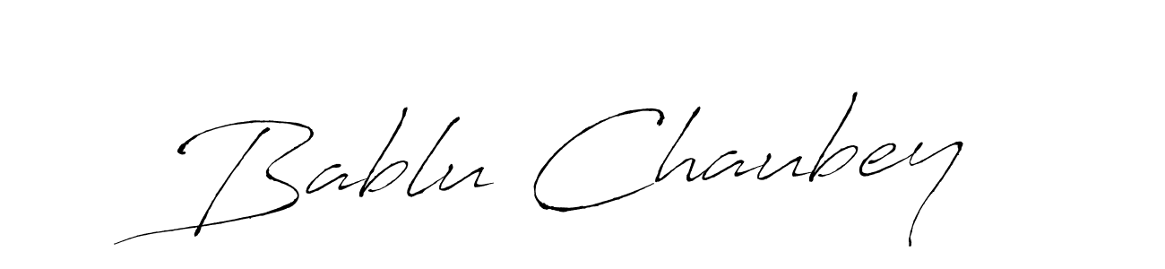How to make Bablu Chaubey signature? Antro_Vectra is a professional autograph style. Create handwritten signature for Bablu Chaubey name. Bablu Chaubey signature style 6 images and pictures png