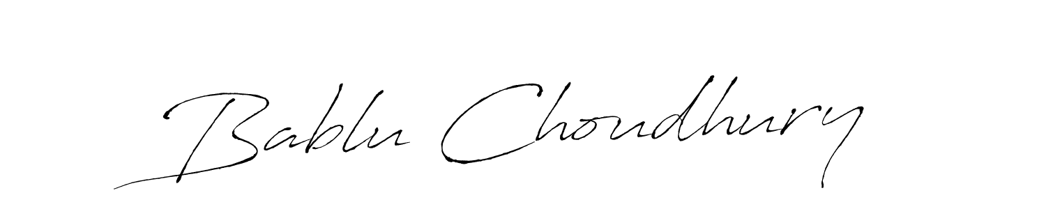 How to make Bablu Choudhury name signature. Use Antro_Vectra style for creating short signs online. This is the latest handwritten sign. Bablu Choudhury signature style 6 images and pictures png