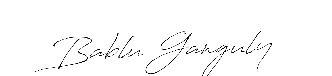Use a signature maker to create a handwritten signature online. With this signature software, you can design (Antro_Vectra) your own signature for name Bablu Ganguly. Bablu Ganguly signature style 6 images and pictures png