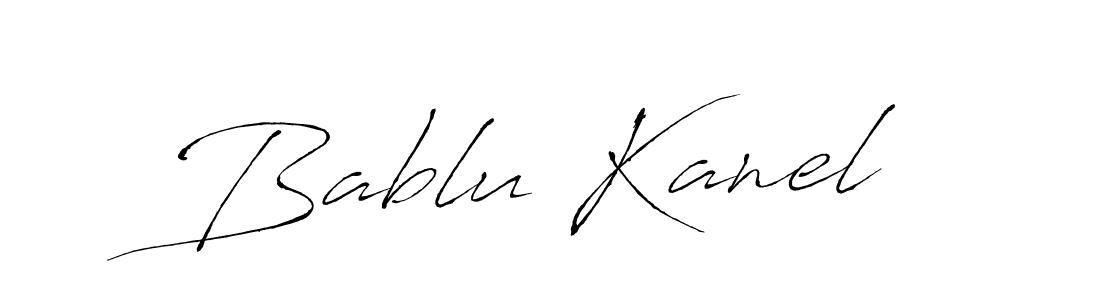 Use a signature maker to create a handwritten signature online. With this signature software, you can design (Antro_Vectra) your own signature for name Bablu Kanel. Bablu Kanel signature style 6 images and pictures png