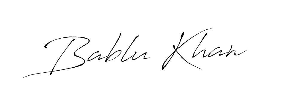 Design your own signature with our free online signature maker. With this signature software, you can create a handwritten (Antro_Vectra) signature for name Bablu Khan. Bablu Khan signature style 6 images and pictures png