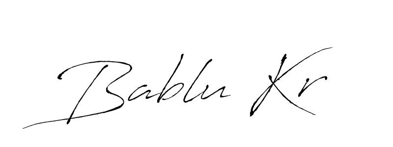 Create a beautiful signature design for name Bablu Kr. With this signature (Antro_Vectra) fonts, you can make a handwritten signature for free. Bablu Kr signature style 6 images and pictures png