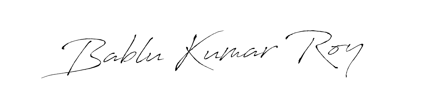 Design your own signature with our free online signature maker. With this signature software, you can create a handwritten (Antro_Vectra) signature for name Bablu Kumar Roy. Bablu Kumar Roy signature style 6 images and pictures png