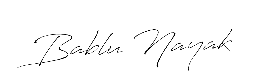 Bablu Nayak stylish signature style. Best Handwritten Sign (Antro_Vectra) for my name. Handwritten Signature Collection Ideas for my name Bablu Nayak. Bablu Nayak signature style 6 images and pictures png