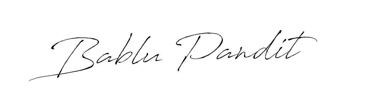 Bablu Pandit stylish signature style. Best Handwritten Sign (Antro_Vectra) for my name. Handwritten Signature Collection Ideas for my name Bablu Pandit. Bablu Pandit signature style 6 images and pictures png