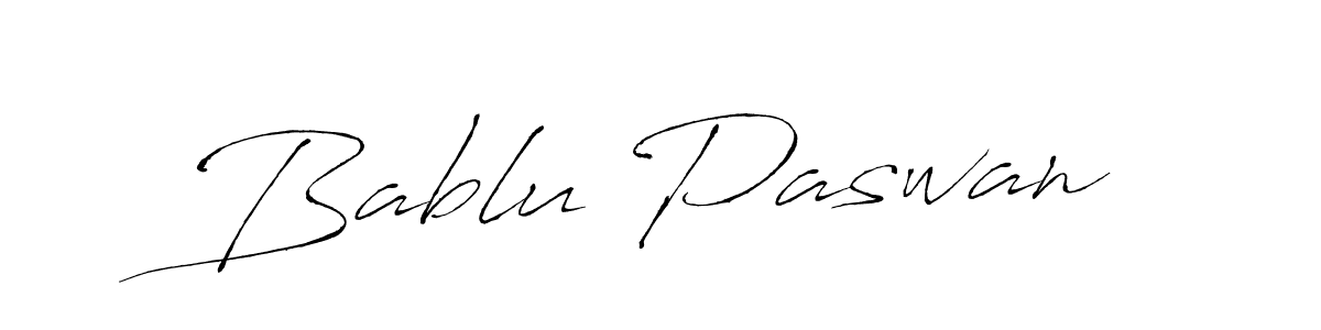 Make a beautiful signature design for name Bablu Paswan. With this signature (Antro_Vectra) style, you can create a handwritten signature for free. Bablu Paswan signature style 6 images and pictures png