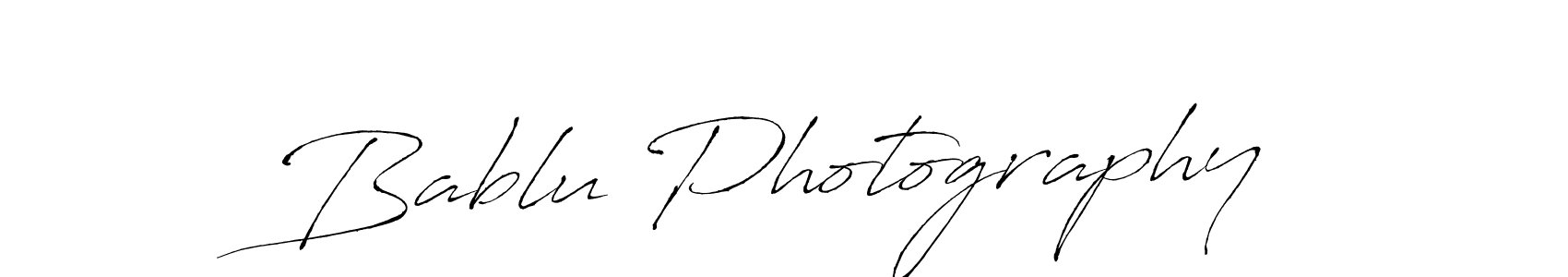 Design your own signature with our free online signature maker. With this signature software, you can create a handwritten (Antro_Vectra) signature for name Bablu Photography. Bablu Photography signature style 6 images and pictures png