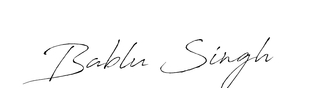 How to make Bablu Singh signature? Antro_Vectra is a professional autograph style. Create handwritten signature for Bablu Singh name. Bablu Singh signature style 6 images and pictures png