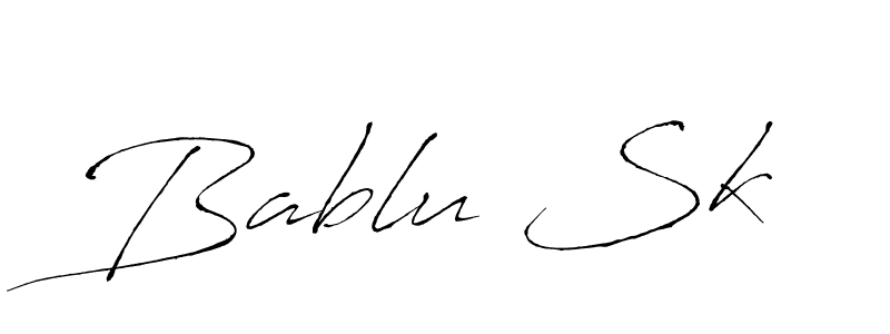 How to make Bablu Sk signature? Antro_Vectra is a professional autograph style. Create handwritten signature for Bablu Sk name. Bablu Sk signature style 6 images and pictures png