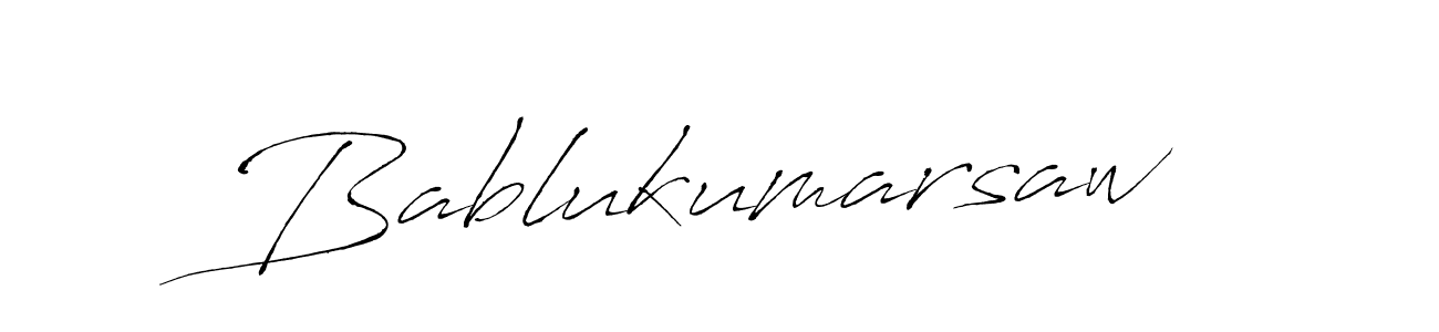 How to make Bablukumarsaw name signature. Use Antro_Vectra style for creating short signs online. This is the latest handwritten sign. Bablukumarsaw signature style 6 images and pictures png