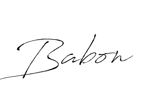 Use a signature maker to create a handwritten signature online. With this signature software, you can design (Antro_Vectra) your own signature for name Babon. Babon signature style 6 images and pictures png