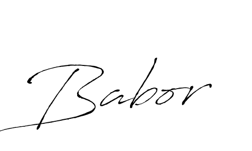 Design your own signature with our free online signature maker. With this signature software, you can create a handwritten (Antro_Vectra) signature for name Babor. Babor signature style 6 images and pictures png