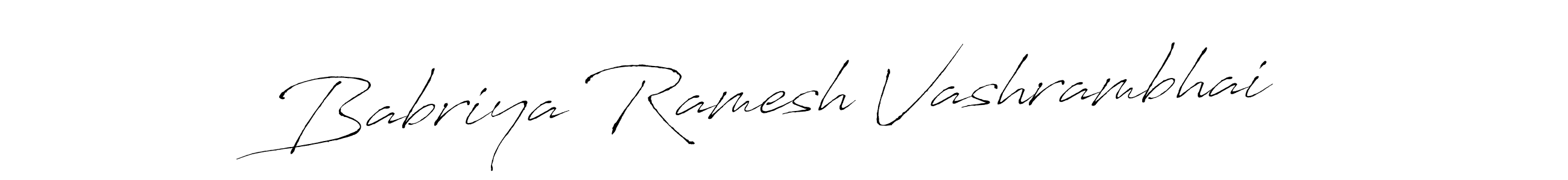 Once you've used our free online signature maker to create your best signature Antro_Vectra style, it's time to enjoy all of the benefits that Babriya Ramesh Vashrambhai name signing documents. Babriya Ramesh Vashrambhai signature style 6 images and pictures png