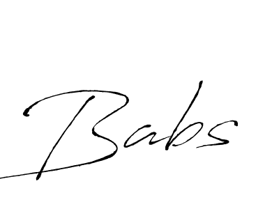 Make a beautiful signature design for name Babs. With this signature (Antro_Vectra) style, you can create a handwritten signature for free. Babs signature style 6 images and pictures png