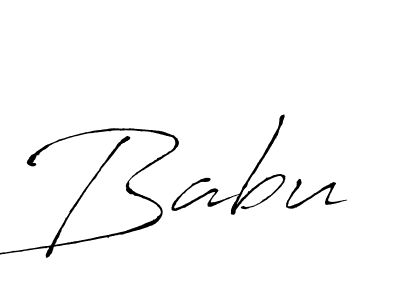 Use a signature maker to create a handwritten signature online. With this signature software, you can design (Antro_Vectra) your own signature for name Babu. Babu signature style 6 images and pictures png