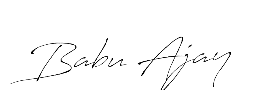 Also we have Babu Ajay name is the best signature style. Create professional handwritten signature collection using Antro_Vectra autograph style. Babu Ajay signature style 6 images and pictures png