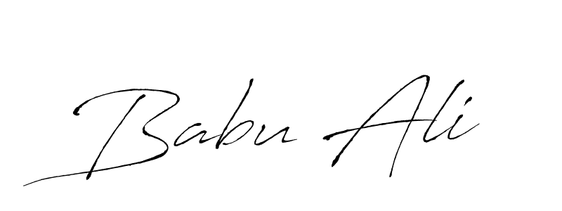 Design your own signature with our free online signature maker. With this signature software, you can create a handwritten (Antro_Vectra) signature for name Babu Ali. Babu Ali signature style 6 images and pictures png