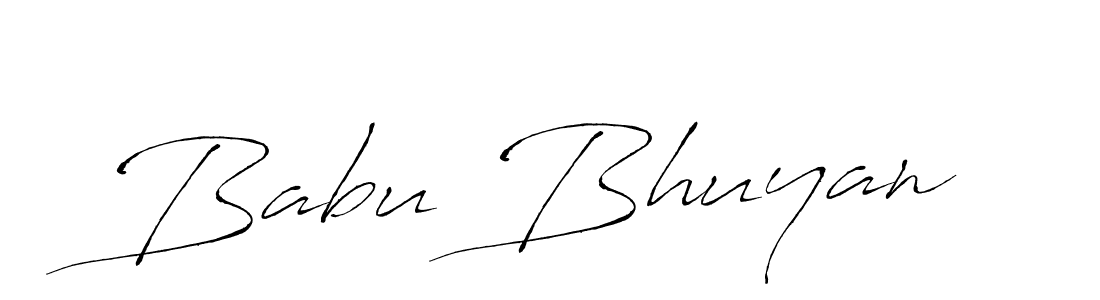 Create a beautiful signature design for name Babu Bhuyan. With this signature (Antro_Vectra) fonts, you can make a handwritten signature for free. Babu Bhuyan signature style 6 images and pictures png