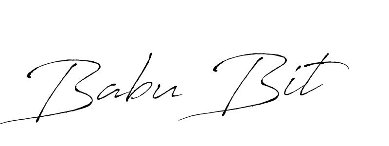 Design your own signature with our free online signature maker. With this signature software, you can create a handwritten (Antro_Vectra) signature for name Babu Bit. Babu Bit signature style 6 images and pictures png